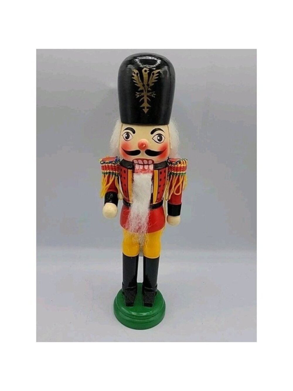 Traditional Nutcracker Wooden Toy Soldier Hand Painted Christmas Holiday Decor1N